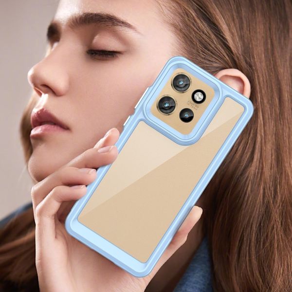 SKALO Motorola Edge 50 Neo 5G Color Bumper Skal - Blå Blå