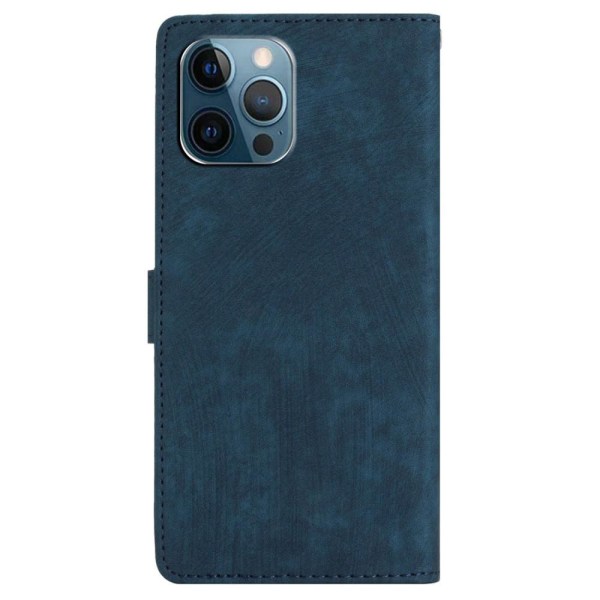 SKALO iPhone 15 Pro Max Plånboksfodral i PU-Läder - Blå Blå