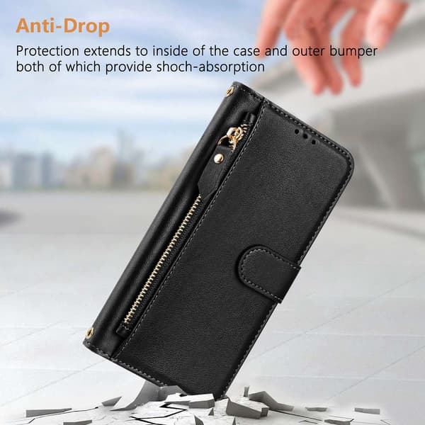SKALO 8-RUM Flip Cover til iPhone 18 Pro - Sort Black