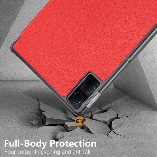 SKALO Xiaomi Redmi Pad SE Trifold Suojakotelo - Punainen Red