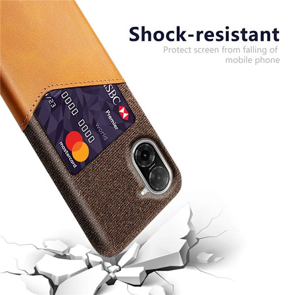 SKALO Xiaomi Redmi A5 4G Premium PU-Läder Korthållare Cover - Brun Brown