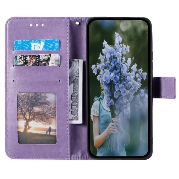 SKALO Samsung A05s 4G Mandala Flip Cover - Lilla Purple