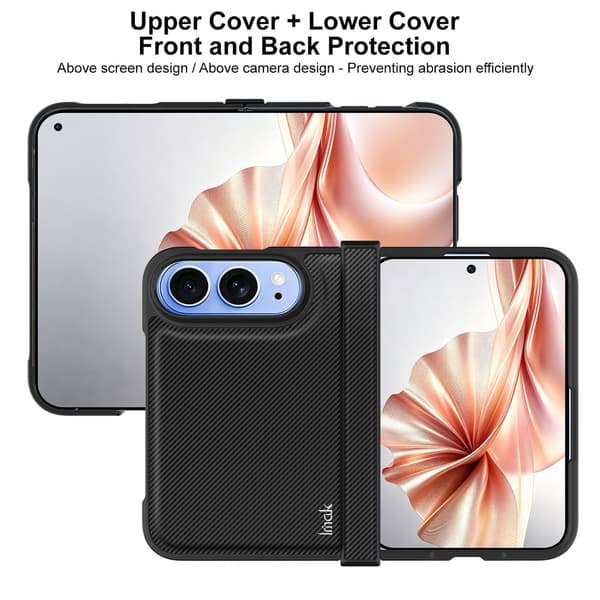 IMAK Ruiyi Series Deksel til iPhone Duo - Musta Black