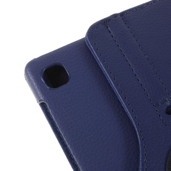 SKALO Samsung Tab A7 Lite 360 Litchi Fodral - Mörkblå Mörkblå