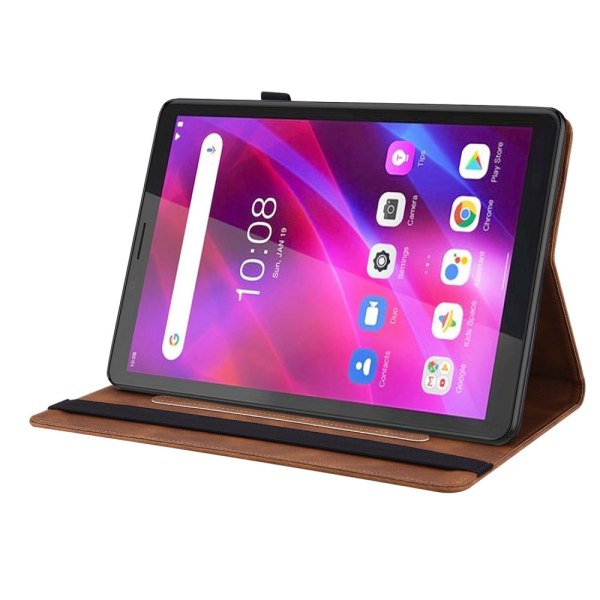 SKALO Lenovo Tab M7 (Gen 3) Mandala Butterfly Flip Cover - Brun Brown