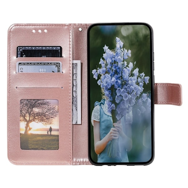 SKALO Samsung A56 5G Mandala Plånboksfodral - Roséguld Rosa guld