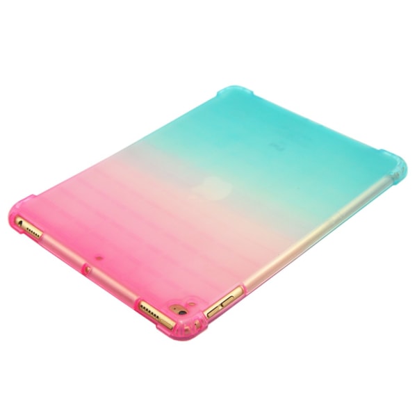 SKALO iPad 10.2 Gradient TPU Cover - Pink-Turkis Multicolor