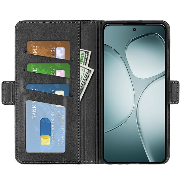 SKALO Xiaomi 14T Premium Wallet Lompakkokotelo - Musta Black