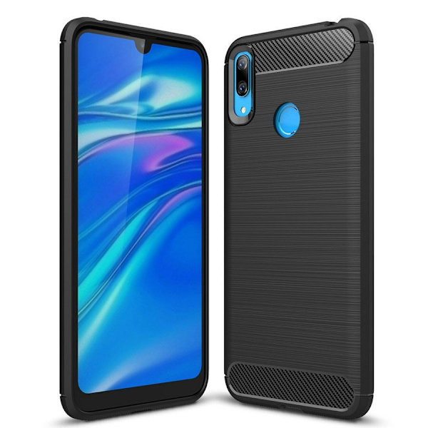 Stöttåligt Armor Carbon TPU-skal Huawei Y6 2019 Black