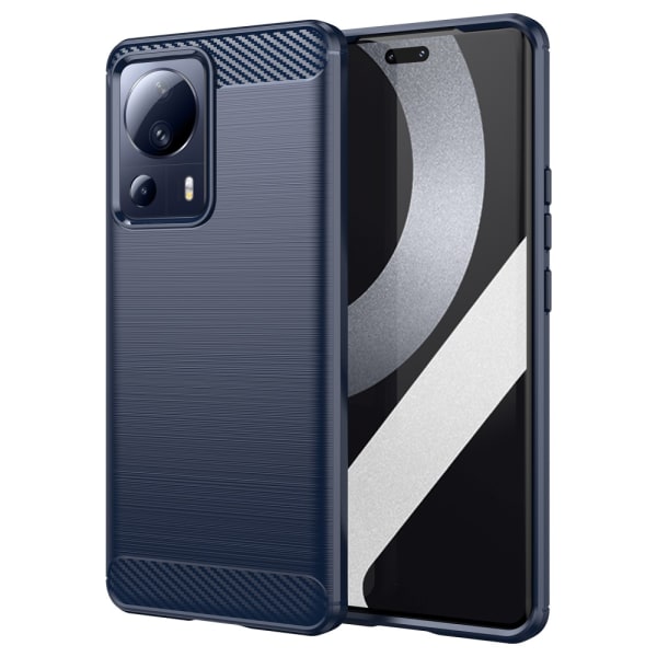 SKALO Xiaomi 13 Lite Armor Carbon Stöttåligt TPU-skal - Fler färger Blå