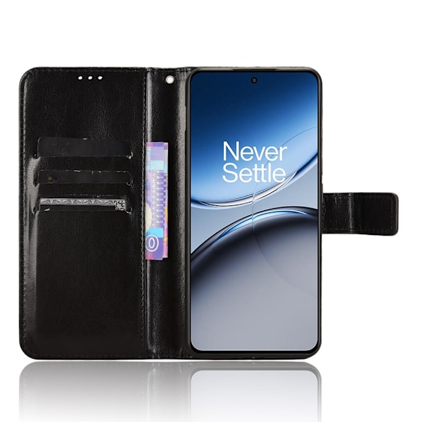 SKALO OnePlus Nord 4 PU-Läder Plånboksfodral - Fler färger Svart