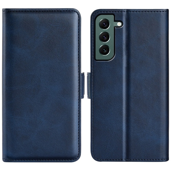 SKALO Samsung S23 Plus Premium Plånboksfodral - Blå Blå