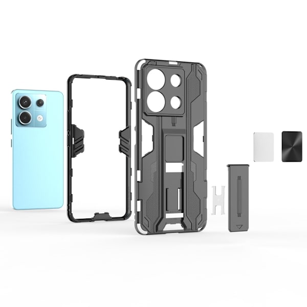 SKALO Xiaomi Redmi Note 13 Pro 5G Hybrid BIBERCAS Suojakuori - Punainen Red