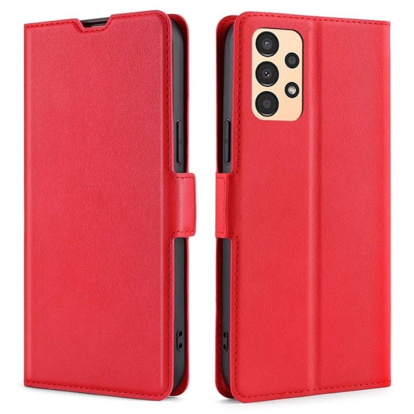 SKALO Samsung A13 4G Ultratynd Premium Wallet Case - Rød Red