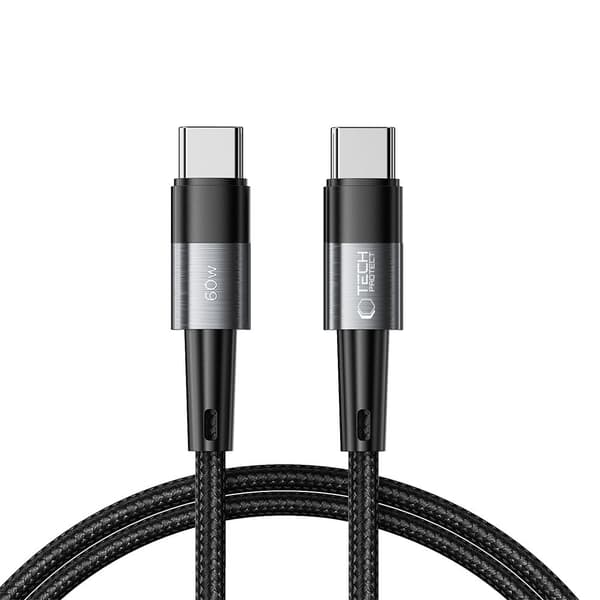 Tech-Protect UltraBoost USB-C-kabel 60W 1m - Grå grå