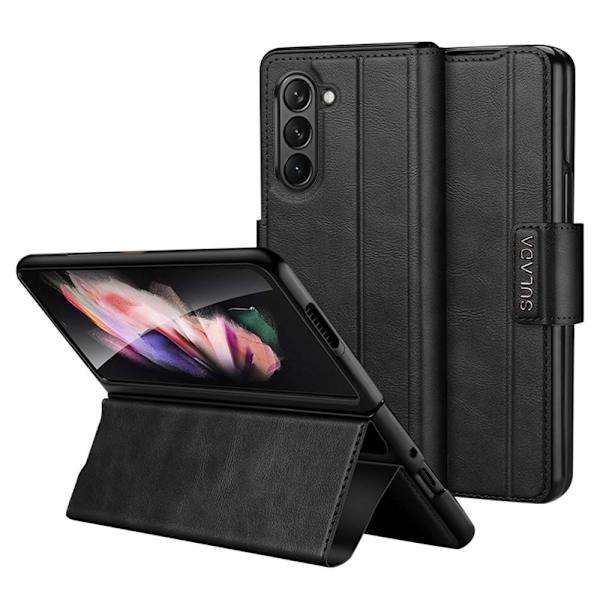 SKALO Samsung Z Fold5 SULADA PU-Läder Fold Fodral - Svart Svart