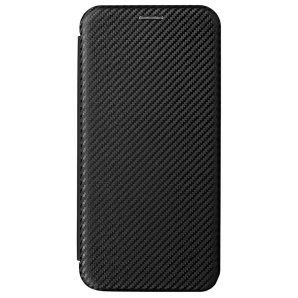 SKALO Samsung S22+ hiilikuitulompakkokotelo - musta Black