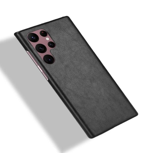 SKALO Samsung S22 Ultra PU-Läder Skal - Svart Black