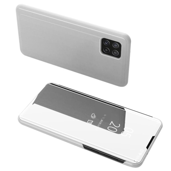 SKALO Samsung A22 5G Clear View Spegel fodral - Silver Silver
