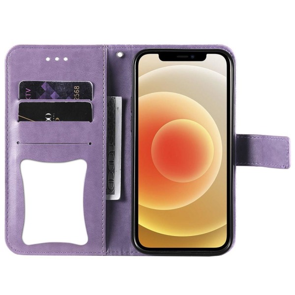 SKALO iPhone 13 Pro Mandala Pung-etui - Lilla Purple