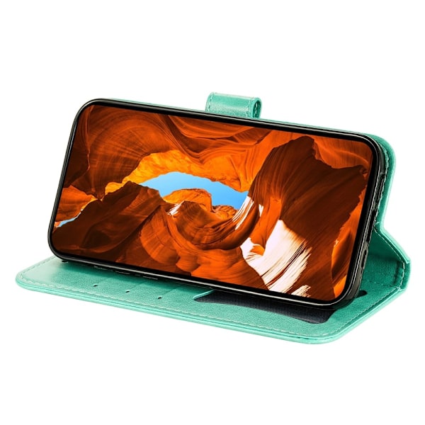 SKALO Motorola Moto G75 5G Mandala Flip Cover - Turkis Turquoise