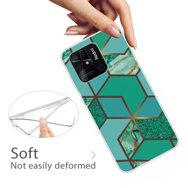 SKALO Xiaomi Redmi 10C Marmor TPU-skal - Motiv 9 multifärg