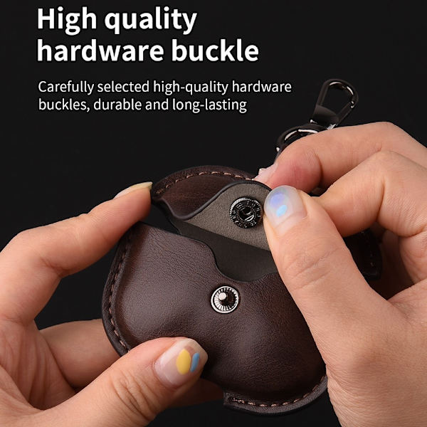 SKALO AirPods 4 PU-Læder Cover - Sort Black