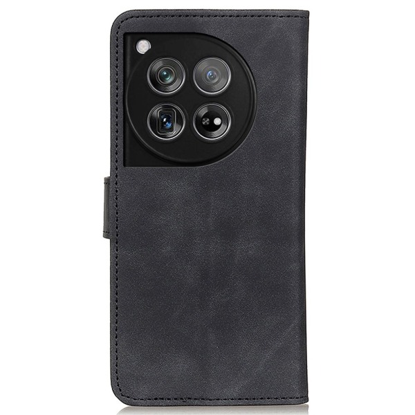 SKALO OnePlus 12 5G KHAZNEH Pungetui i PU-læder - Sort Black