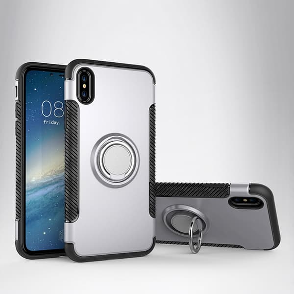 iPhone X/XS | Ring skal Silver