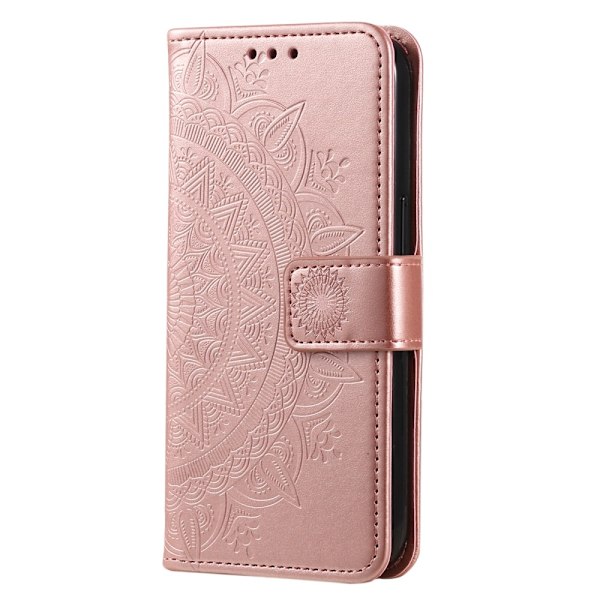 SKALO Xiaomi Redmi 14C Mandala Flip Cover - Rosa guld Pink gold