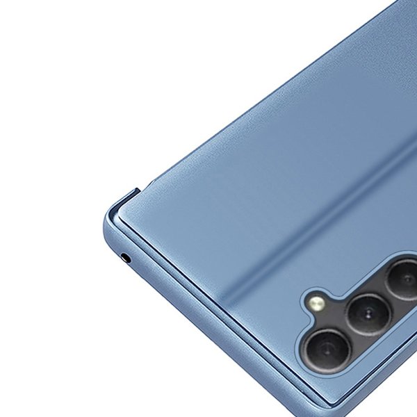 SKALO Samsung A34 5G Clear View Spegel fodral - Blå Blå
