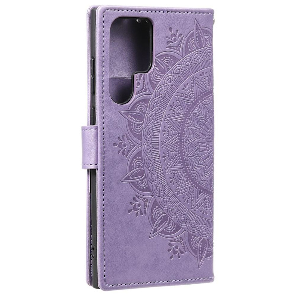 SKALO Samsung S22 Ultra Mandala Plånboksfodral - Lila Purple