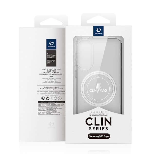 DUX DUCIS Samsung S25 Edge Clin Series Suojakuori - Läpinäkyvä Transparent