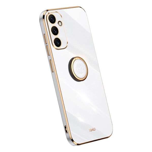 SKALO Samsung A34 5G XINLI TPU suojakuori rengas - Valkoinen White