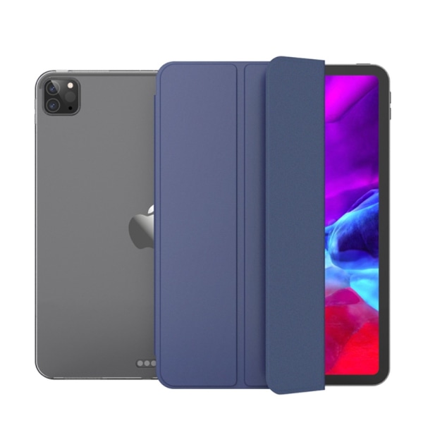 SKALO iPad Pro 12.9 (Gen 4/5/6) Trifold Suojakotelo läpinäkyväll Dark blue