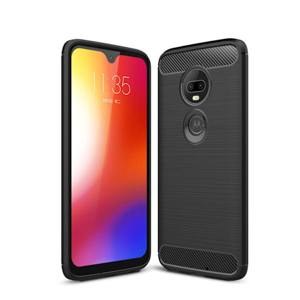 Stöttåligt Armor Carbon TPU-skal Moto G7 Plus - fler färger grå