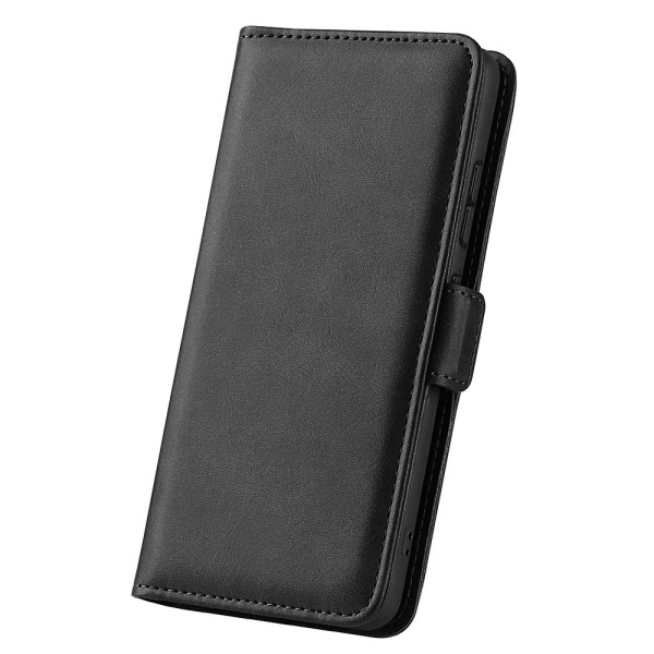 SKALO Samsung S23 Ultra Premium Wallet Lompakkokotelo - Musta Black