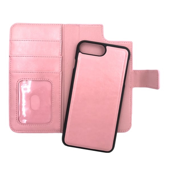 Magnetisk skal/pung "2 i 1" iPhone 8 PLUS - flere farver Pink