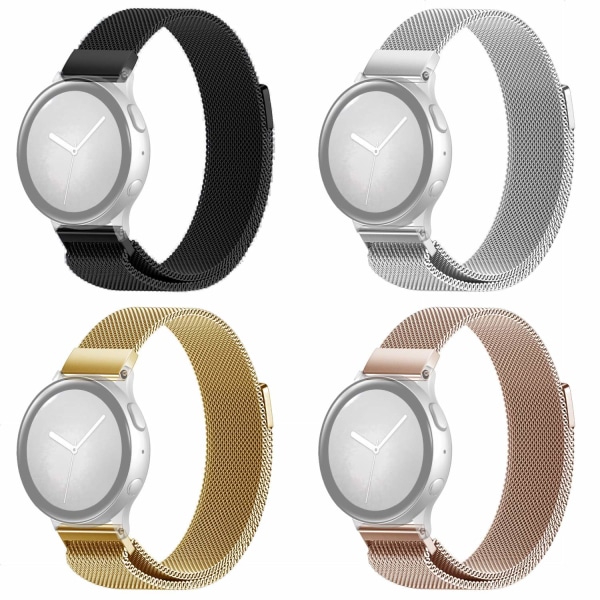 SKALO Milanese Loop till Samsung Watch Active2 44mm - Fler färger Silver