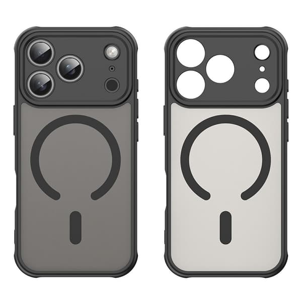 SKALO Mat Hybrid Cover til iPhone 18 Pro - Sort Black