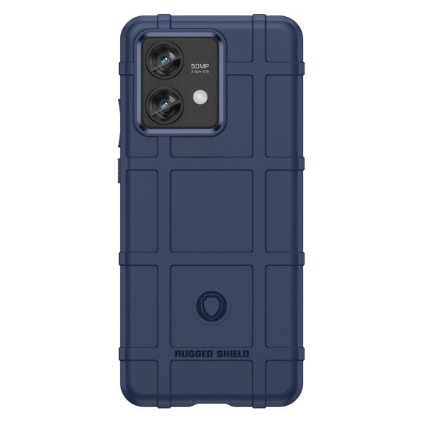 SKALO Motorola Edge 40 Neo 5G Rugged Shield iskunkestävä TPU suojakuori Blue