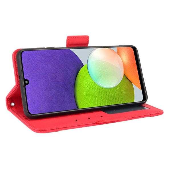 SKALO Samsung A22 4G 6-FACK Plånboksfodral - Röd Red