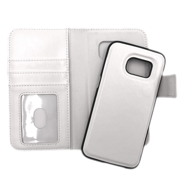 Magneettinen kuori / lompakko "2 in 1" Samsung S7 - enemmän värejä White