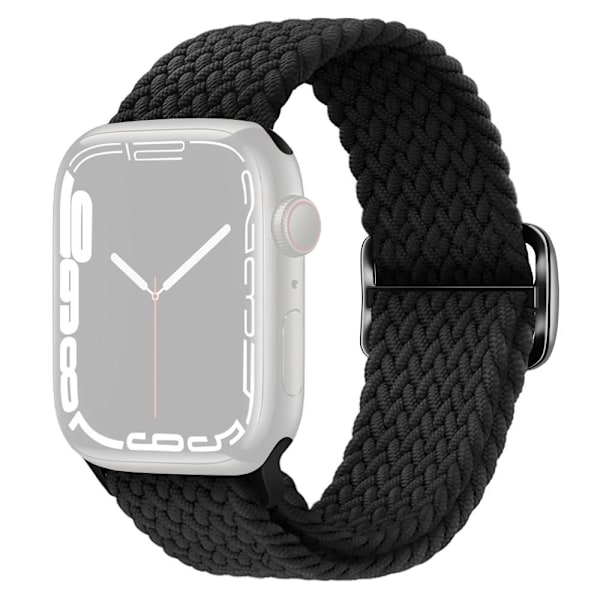 SKALO Punottu -ranneke Apple Watch Series 7-9 45mm - Valitse väri Black