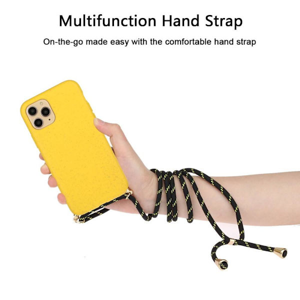 SKALO iPhone 13 Pro Max Mobilhalsband Skal - Gul Yellow