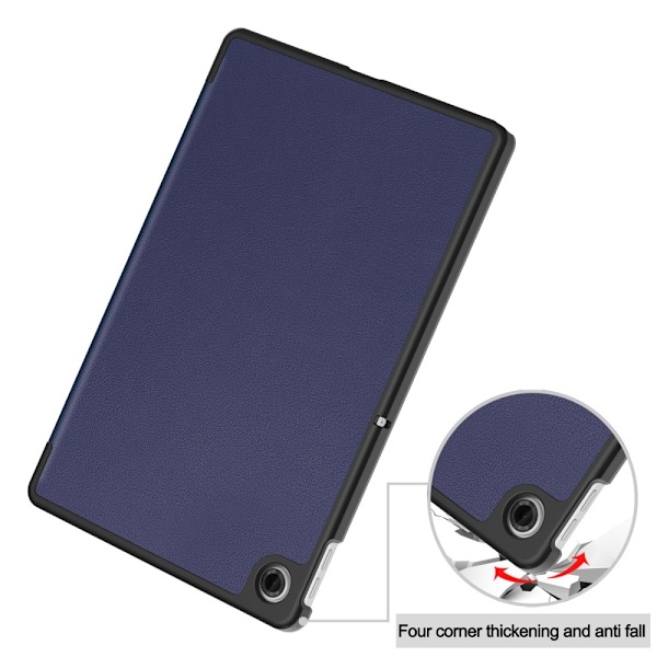 SKALO Lenovo Tab 10.1" Trifold Kotelo - Tummansininen Dark blue
