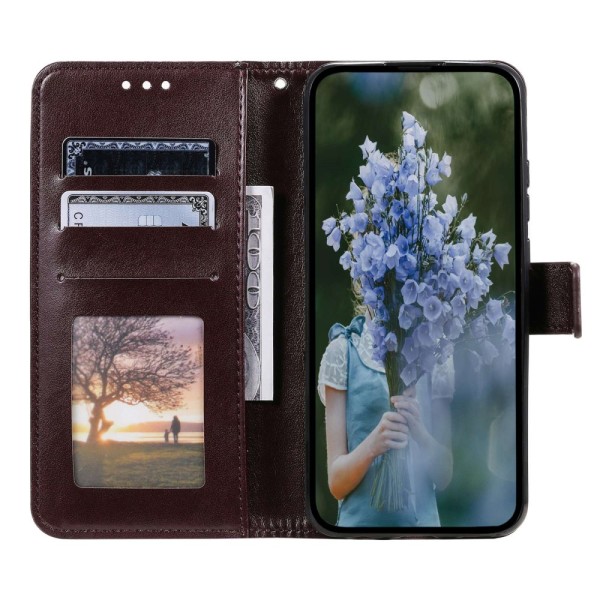 SKALO Sony Xperia 10 V Mandala Flip Cover - Brun Brown