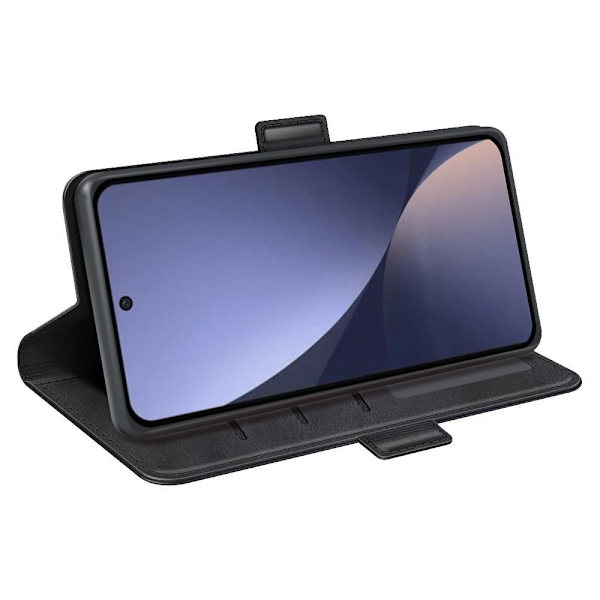 SKALO Xiaomi 13 5G Premium Wallet Flip Cover - Sort Black