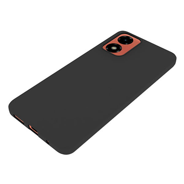 SKALO Motorola Moto G04 Mattsvart Ultratunn TPU-Skal Svart
