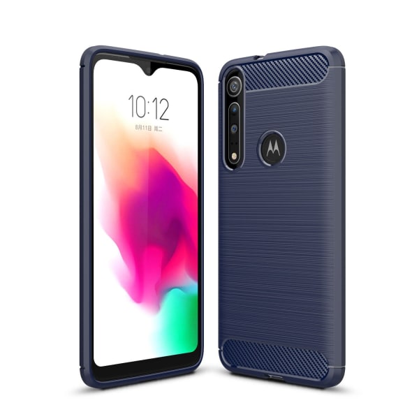Stöttåligt Armor Carbon TPU-skal Moto G8 Plus Blue